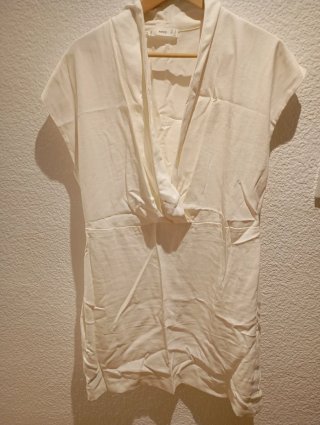 Vestido Mango Blanco Talla XL