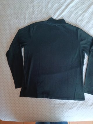 Jersey Punto Roma Cuello Alto Talla M Negro