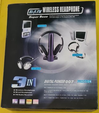 Auriculares FM Digital Pioneer 007 3 en 1