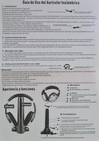 Auriculares FM Digital Pioneer 007 3 en 1