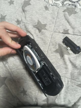 PSP Negra con Phineas y Ferb 2D