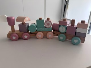 Tren de madera educativo