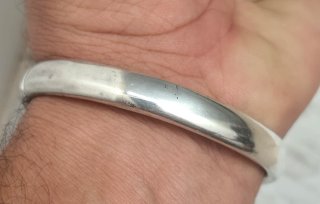 Brazalete vintage plata