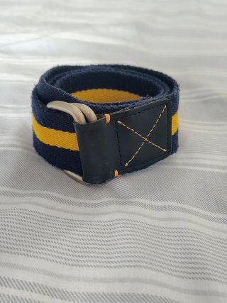 Cinturón Espagnolo "Campus" Azul y Amarillo
