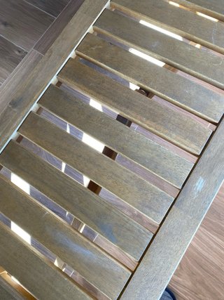 Mesa exterior Ikea NAMMARO con banco y sillas