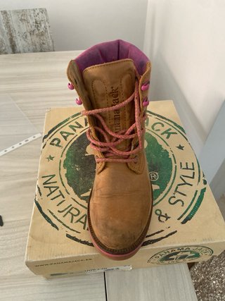 Botas Panama Jack Marrón/Fucsia Talla 39