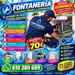 Servicios de Fontanería Urgentes 24/7