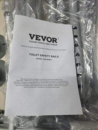 Pasamanos Seguridad Inodoro Vevor