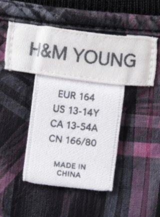 Chaqueta de cuadros para niña