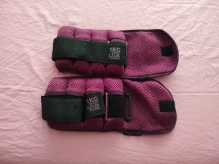 Tobilleras de peso 1kg (par)