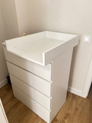 Cambiador Bebé Blanco para Cómoda Ikea