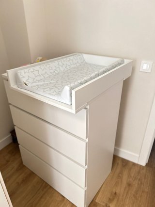 Cambiador Bebé Blanco para Cómoda Ikea