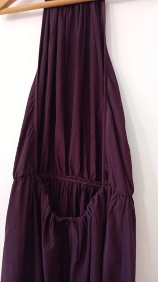 Vestido largo halter morado talla S