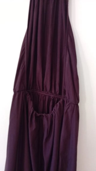 Vestido largo halter morado talla S