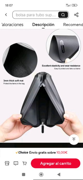 Bolsa Manillar Bicicleta Impermeable