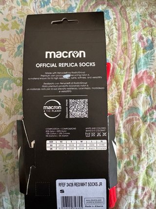 Medias Macron Árbitro Talla S