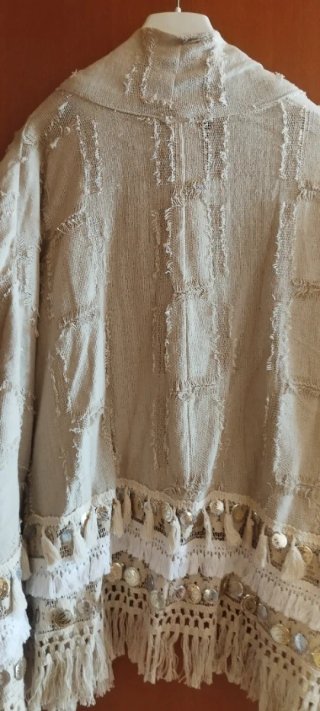 Chaqueta Lino Beige Talla Única