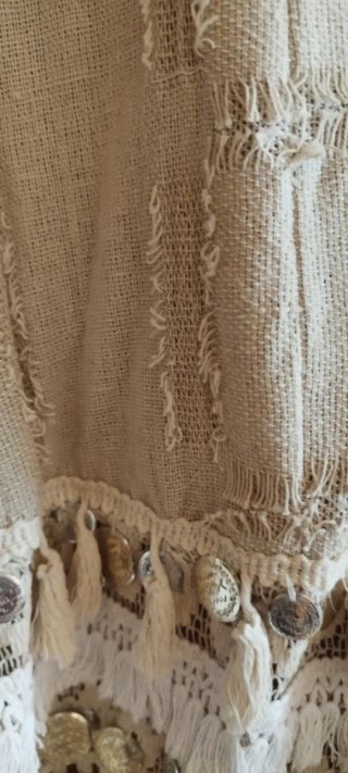 Chaqueta Lino Beige Talla Única