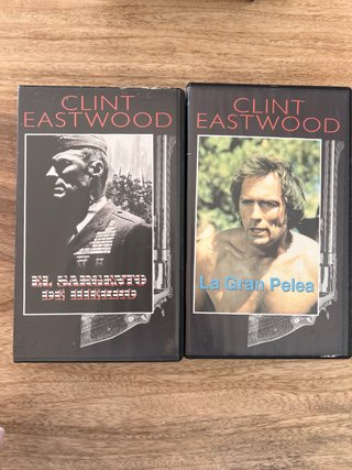 9 Películas VHS Clint Eastwood