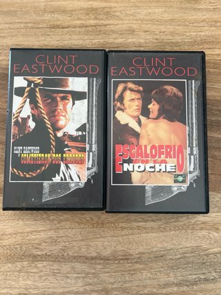 9 Películas VHS Clint Eastwood
