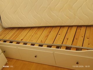 Cama nido IKEA HEMNES blanca 3 cajones 190*90