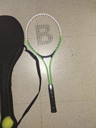 Raquetas de tenis con funda y pelota