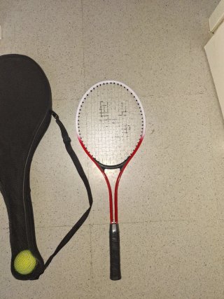 Raquetas de tenis con funda y pelota
