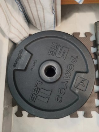 4 discos de hierro fundido 5 kg