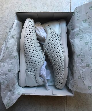 Zapatos Pitillos Beige/Blanco Mujer