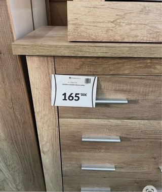 Cómoda 4 cajones madera nueva