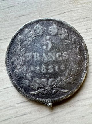 Moneda antigua 5 Francos 1931 Luis Felipe I