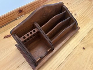 Organizador escritorio madera vintage