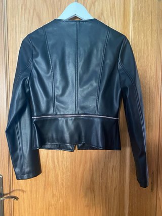 Chaqueta Polipiel Zara Transformable Cremallera