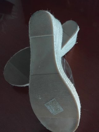 Cuñas esparto beige