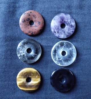 Colgantes Donut Minerales Variados