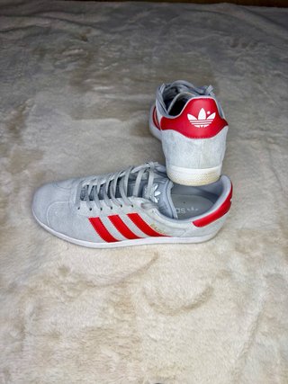 Adidas Gazelle Unisex Grigie Rosse Taglia 40