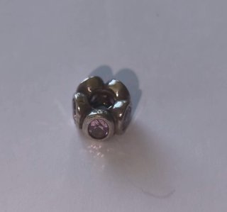 Charm Pandora Piedras Rosas Plata