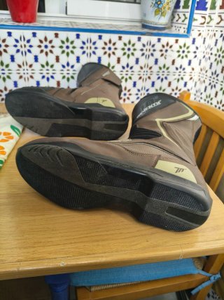 Botas de Moto Seventy Marrón y Negro Talla 42
