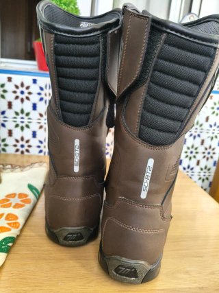 Botas de Moto Seventy Marrón y Negro Talla 42