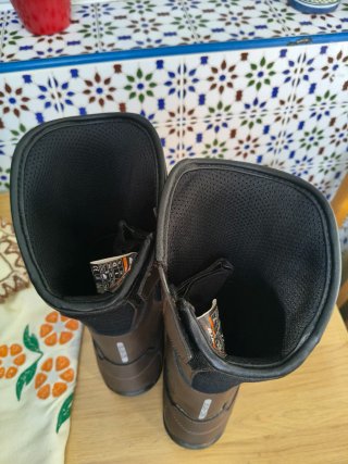 Botas de Moto Seventy Marrón y Negro Talla 42