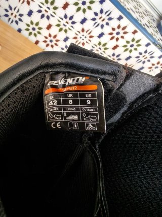 Botas de Moto Seventy Marrón y Negro Talla 42