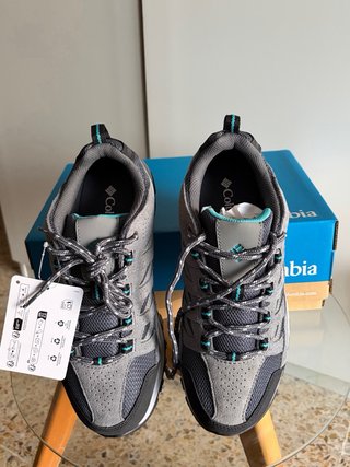 Zapatillas Columbia Grises y Turquesa
