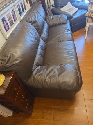 Conjunto de sofás de piel