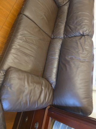 Conjunto de sofás de piel
