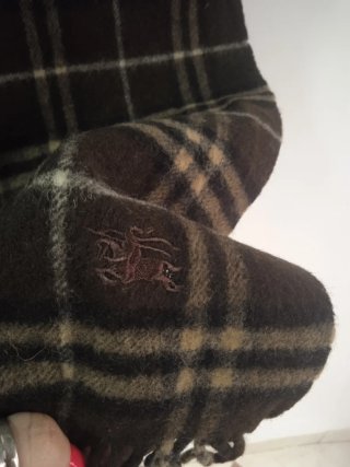 Bufanda Burberry Cuadros Beige y Marrón