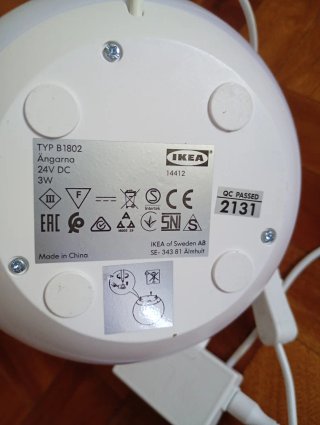 Lámpara infantil Ikea cara de perro
