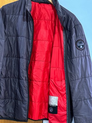 Napapijri Chaqueta Gris/Roja Talla XL