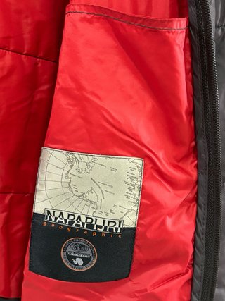 Napapijri Chaqueta Gris/Roja Talla XL