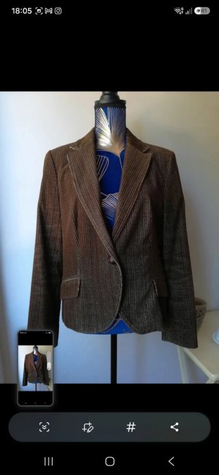 Blazer marrón con coderas