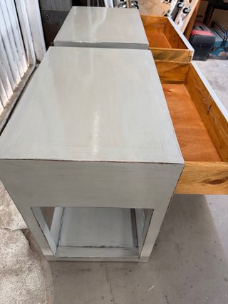Pareja Mesitas Madera Maciza Nuevas